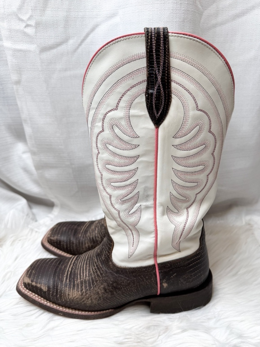 Ariat Circuit Shiloh Western Boots Womens Size 9 Distressed Brown Square Toe - Picture 5 of 8